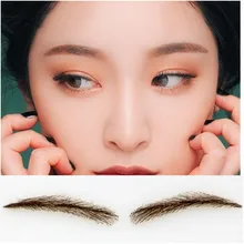 2017 free shipping FIXVIC human hair eyebrow wig /Eyebrow Tattoos 002 Full Brow & Soft Angled Arch Eyebrow Tattoos