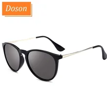 Овальные винтажные Поляризованные солнцезащитные очки для мужчин и женщин, унисекс, Классические зеркальные солнцезащитные очки для вождения, ретро очки, солнцезащитные очки