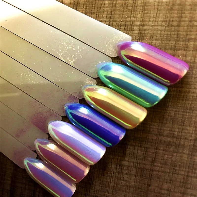 Camaleão em pó Pigmento para Unhas Lindo Shinning Espelho Pigmento Cromo Arte Gel Maquiagem Faça Você Mesmo Decoração Tcwb222