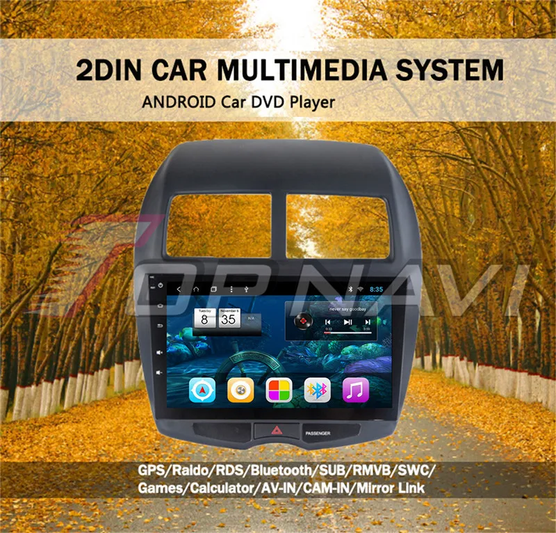 dvd player car headrest For Mitsubishi ASX 2013