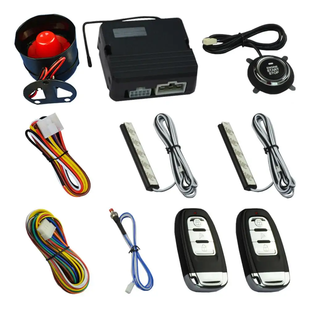 

K9 Intelligent One Button Start Car Alarm System Keyless Center Input Auto Compatiable With Cardt GPS Module Dropship 6.30