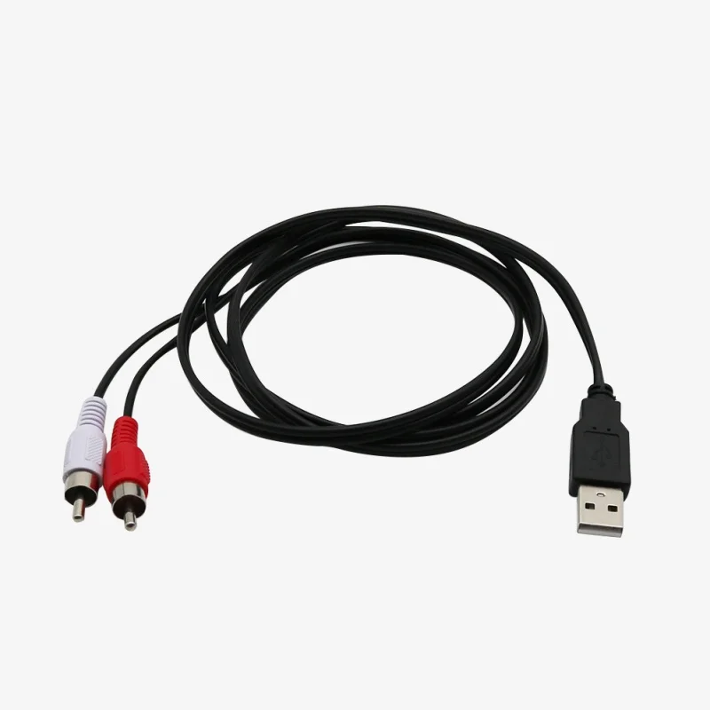 Кабель преобразователь Аудио 1 5 м/5 футов с USB папа A на 2 RCA кабель видео AV A/V Шнур