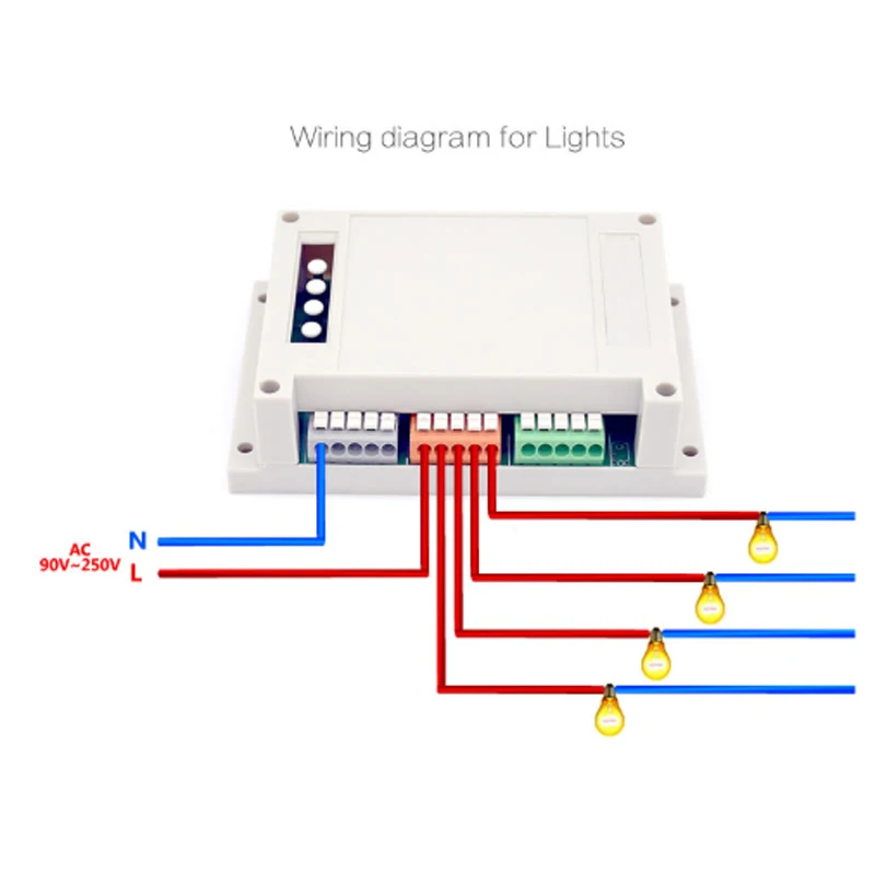 For 4 lights R2 advanced wifi relay module Chip with wifi control For 4 lights R2 advanced wifi relay module Chip with wifi control
