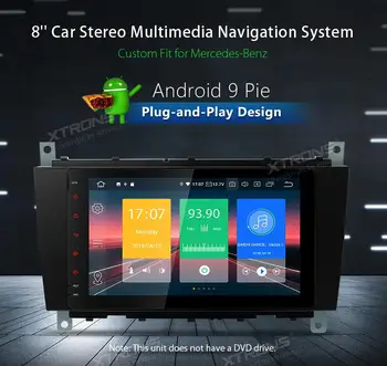 

8" multimedia Android 9.0 Car Stereo Radio Player for Mercedes Benz W209 2005 2006 W203 W463 Plug and Play GPS WIFI OBD No DVD