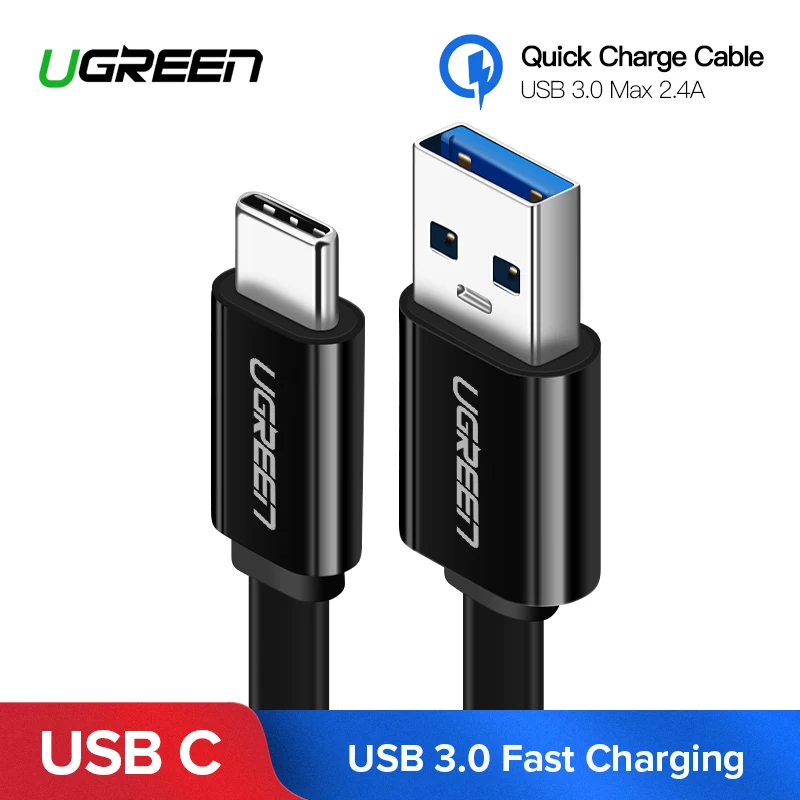 

Ugreen USB Type C Cable for Samsung Galaxy S9 Note 8 9 USB 3.0 Type-C USB C 2.4A Fast Charging Data Cable for Huawei P10 P20 Pro