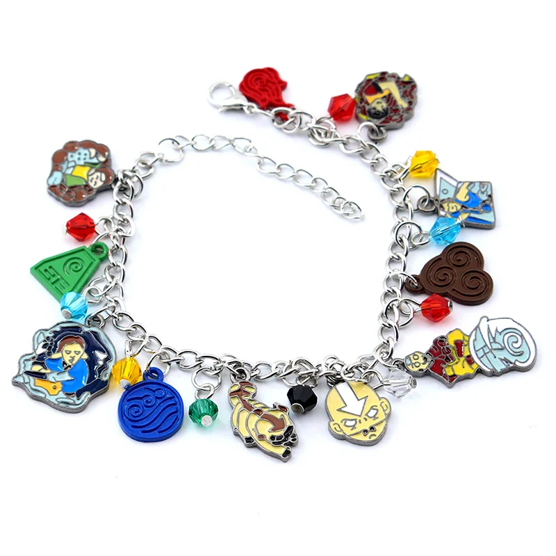 

Fashion Movie The Last Airbender charm Bracelet Metal Avatar Airbender Jewelry Gift For Fans