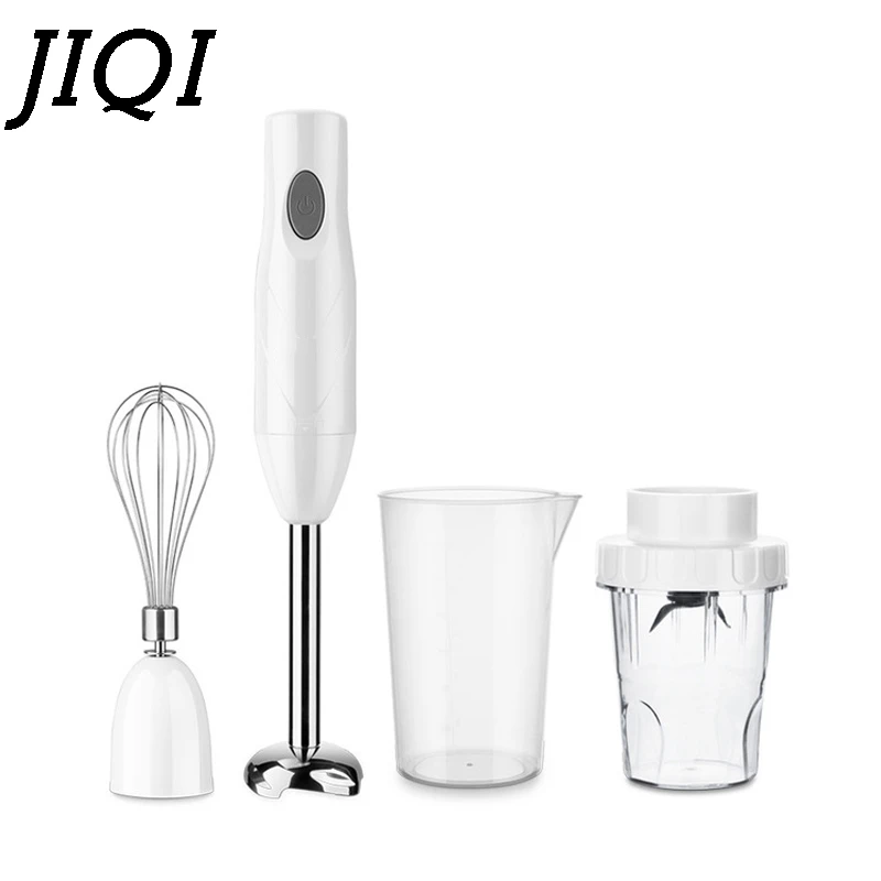 

JIQI Handheld Electric Food Blender Mixer Detachable Egg Beater Meat Grinder Ice Chopper Whisker Cup Fruit Vegetable Juicer EU