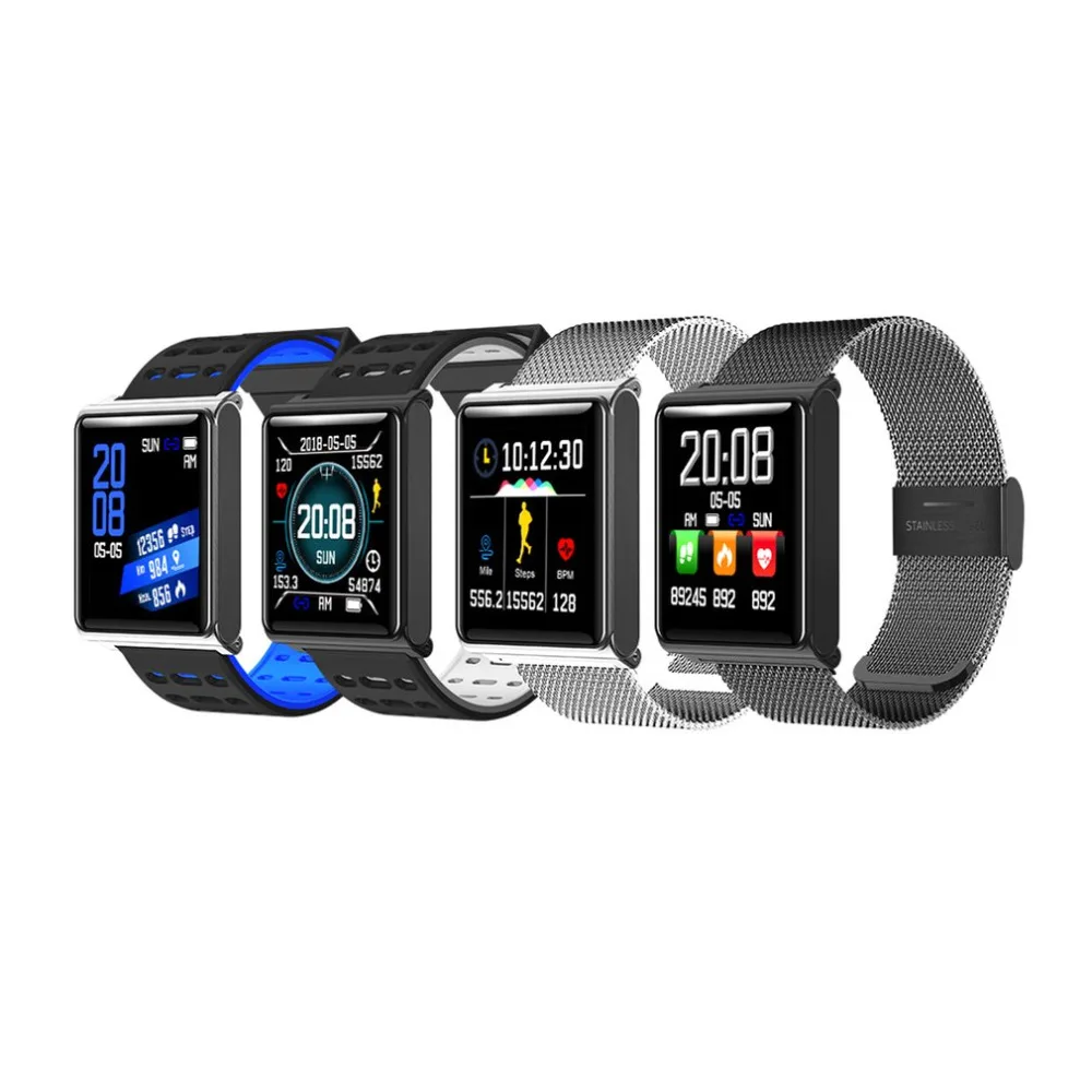

Sports Smart Bracelet Fitness Tracker 1.3 Inch IPS Screen Display IP67 Waterproof Intelligent Watch Real-time Heart Rate Monitor