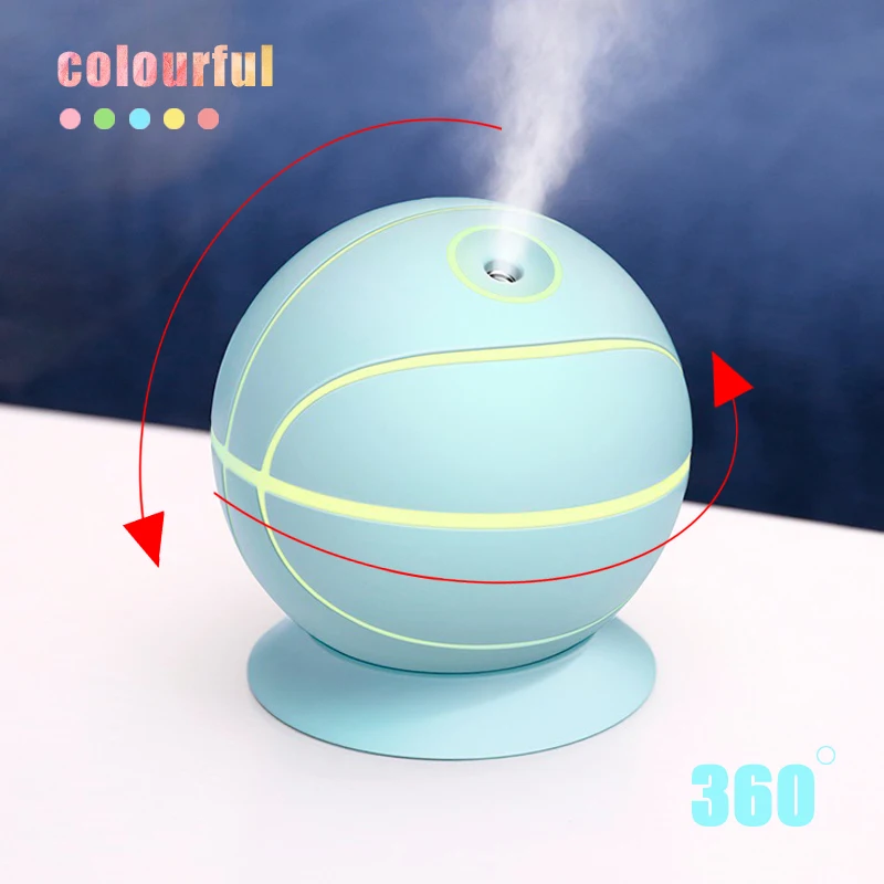 

Creative basketball diffuser,USB mini colorful humidifier,Car desktop empty humidificador,240ml large capacity