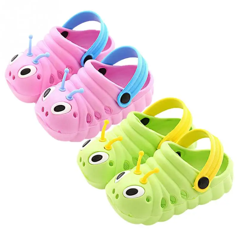 

Hot Sale New Kids Cute caterpillar garden shoes summer sandals Child boys and girls baby sandals indoor slippers slip Bebe Sapat