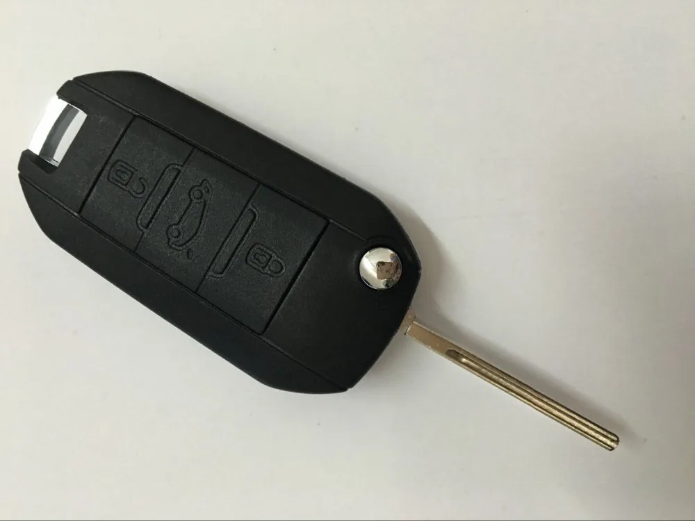 Prix pour Nouveau 3 bouton Flip Cas Carénage clé shell Pour Peugeot 407 À Distance blank lame avec rainure Fob Avec LOGO CE0536 Prix pour Nouveau 3 bouton Flip Cas Carénage clé shell Pour Peugeot 407 À Distance blank lame avec rainure Fob Avec LOGO CE0536