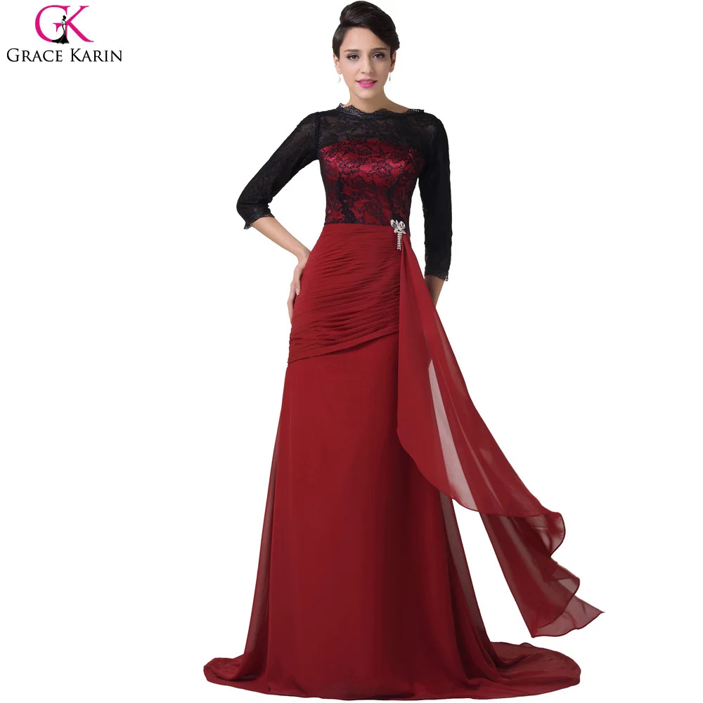 red and black elegant dresses