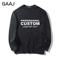 T Shirt Men Professional Custom Print Logo Letter Diy Fashion Diy Man & Women Unisex Long Sleeve Streetwear T-shirt Funny Tee