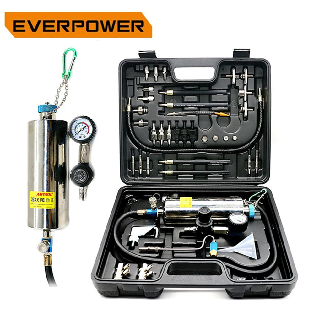 

Everpower C100 Car Fuel Injectore Cleaner Tool Non-dismantle Bottle Gasoline Auto Fuels Injector Cleaning And Testing System