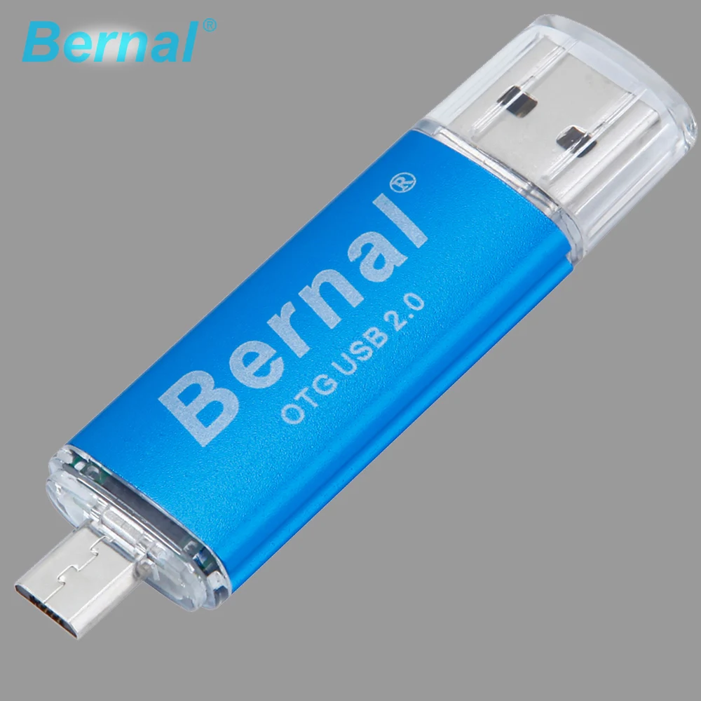 Bernal цветной OTG USB флеш накопитель 8 Гб металлический смартфон usb флешка 4 ГБ 16 32 64