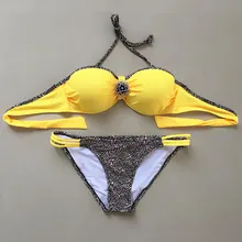 Новый комплект бикини черный белый желтый синий зеленый фиолетовый купальник пляж платье купальный костюм пуш-ап бюстгальтер нижнее белье женщины сексуальные купальники
