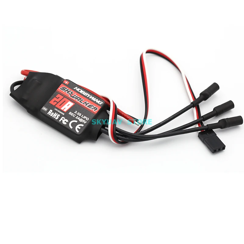 1 шт. контроллер скорости Hobbywing Skywalker 20A ESC с UBEC для RC FPV Quadcopter Самолеты