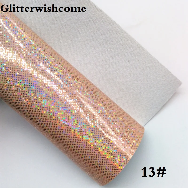 Glitterwishcome 21X29 см A4 размер винил для бантов гладкая блестящая кожа Fabirc искусственная кожа листы для бантов, GM124A - Цвет: 13