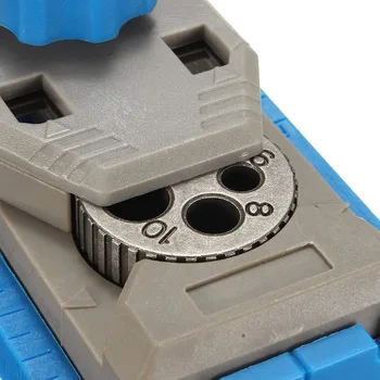 

New 2-in-1 Hole Drill Round Tenon Locator with Scale Marking Woodworking Joining Tackle XD88