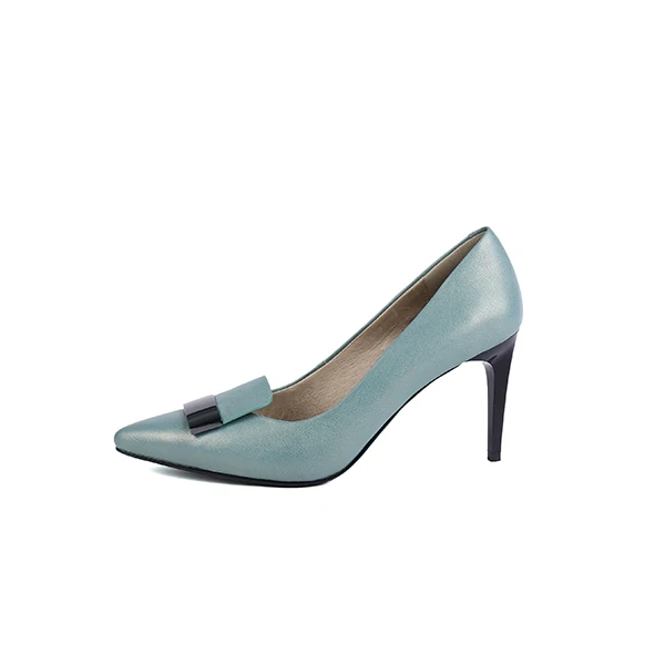 SOPHITINA/милые женские туфли-лодочки; натуральная кожа; острый носок; тонкий каблук; мягкая дышащая пикантная обувь ручной работы; классические туфли-лодочки; PC140 - Цвет: green