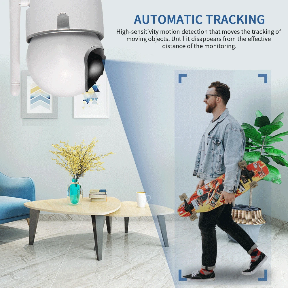  INQMEGA 1080P Cloud IP Camera Auto Tracking Surveillance Camera Home Security Wireless WiFi Network - 33028982579