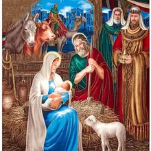 На заказ Алмазная картина религиозная Роза вышивка крестиком Рождество Санта Клаус hibah домашний декор diy pintura Алмазная мозаика Круз фильмы