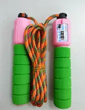 Adjustable Exercise Gym Fitness Jump Ropes Workout Anti-Skidding Automatic Counting Jumping Skipping Rope 3-Digit Jump Counter