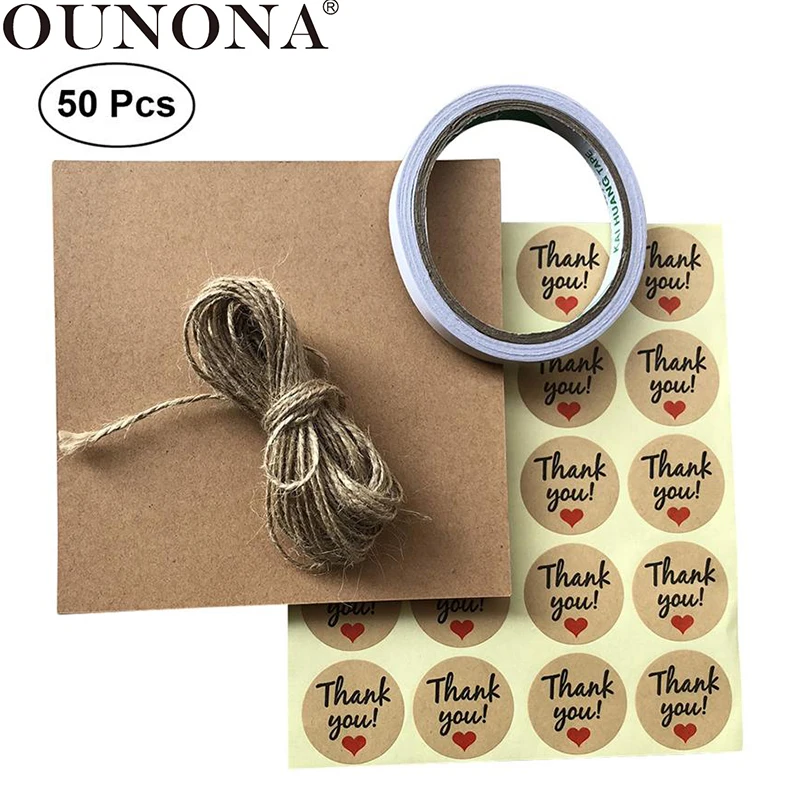 

OUNONA 50pcs 15 x15cm Kraft Papers Vintage Retro Cones Muti-functional Containers Boxes Bags for Chocolate Wedding Candy Bouquet
