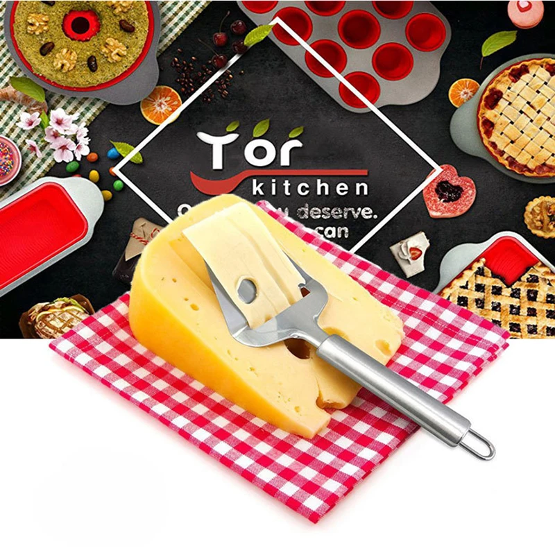 

Multi-purpose Stainless Steel Cheese Knives Slicer Cooking Tools Cheese Slicer Cheese Grater Cake Cutter Butter Kitchen Gadgets