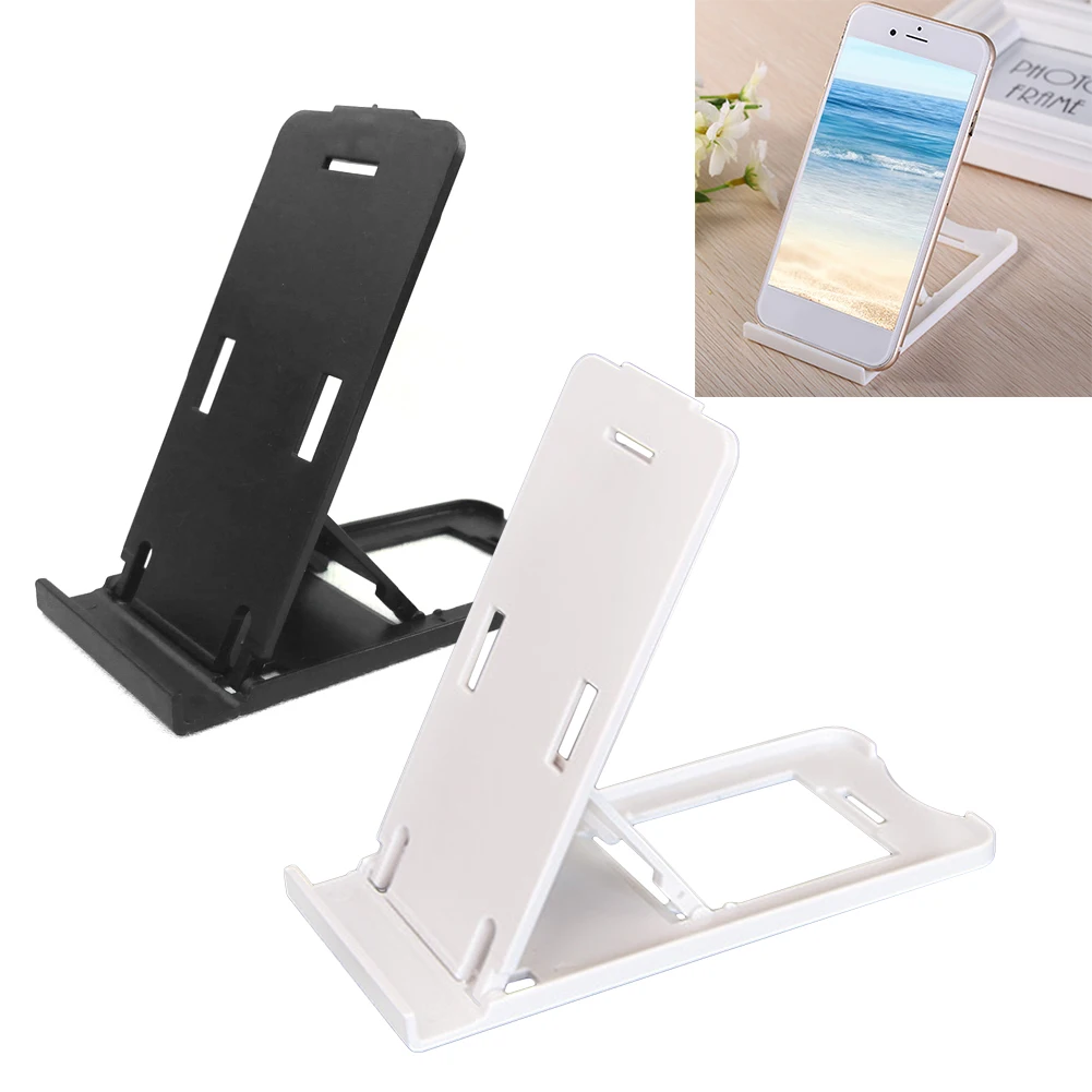 

Tablet Stand Easy Use Accessories Home Office Desk Foldable Portable Universal Mount Holder Rectangle Shape Adjustable Angle