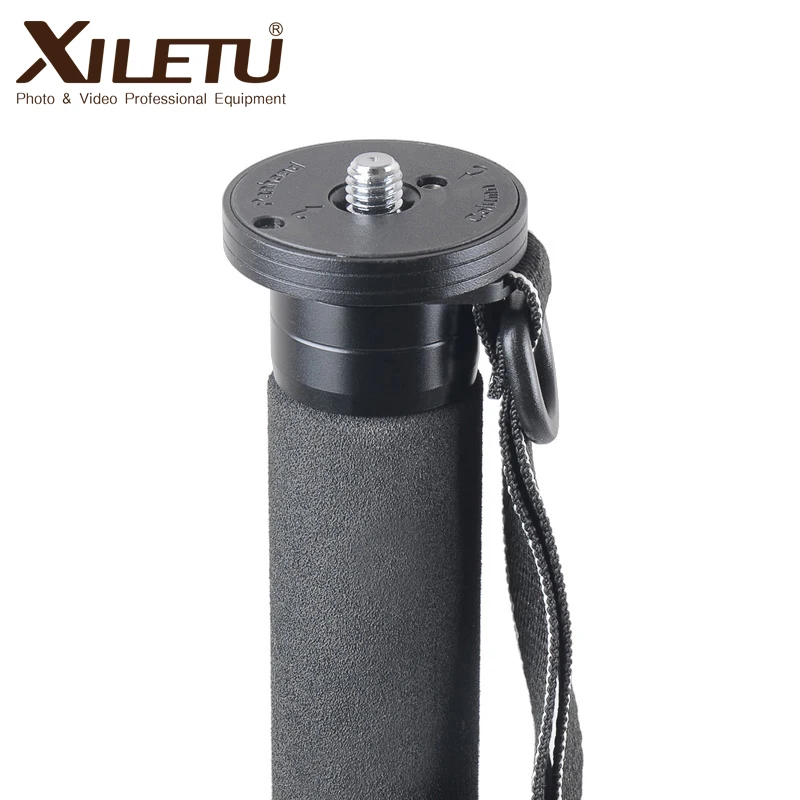 XILETU ML-325C Carbon Fiber Tripod Monopod Stable Pole For Canon Nikon Digital Camera With stainless steel Spike