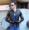 Free shipping.Brand mens skull coat genuine leather Jackets,men's vintage motor biker leather jacket.plus size homme Fitness ► Photo 2/6