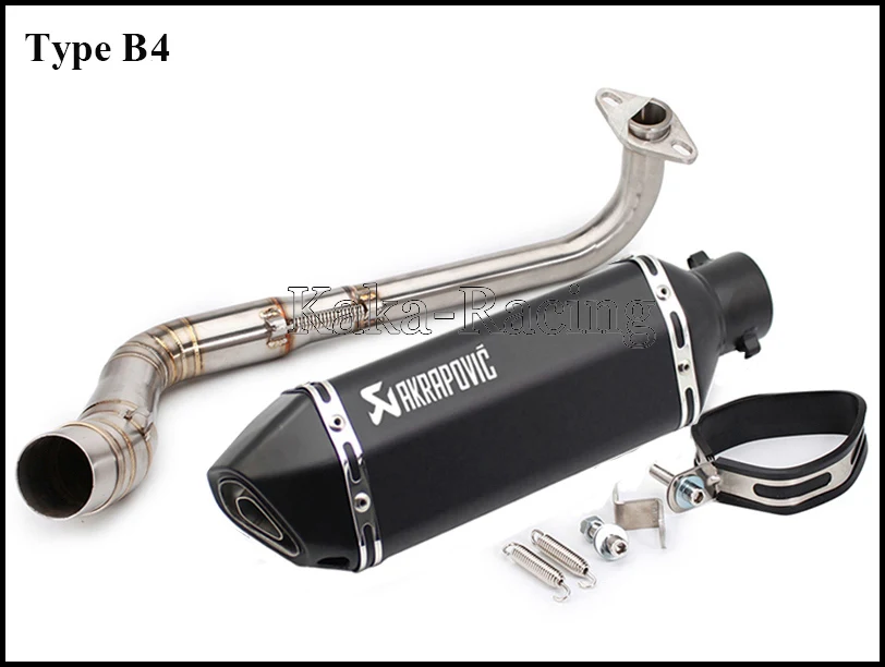 N-MAX 155 мотоцикл Akrapovic глушитель выхлопной трубы для Yamaha NMAX155 NMAX125 N MAX NMAX 155 - Цвет: Type B4