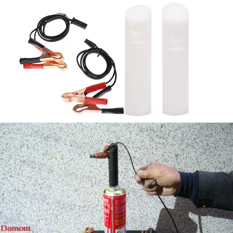 Автомобильный топливный инжектор, чистящее средство, адаптер DIY Kit, инструмент для чистки автомобиля, 2 насадки
