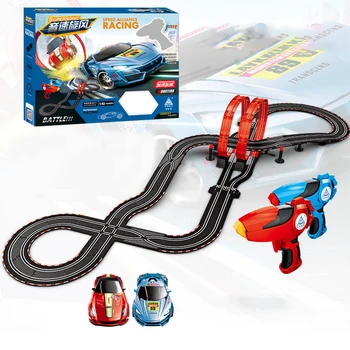 

Large-scale Children's Electric Track Parent-Child Competition Hand-Rolling 2.4G Digital Remote Control Racing Track Racing Car