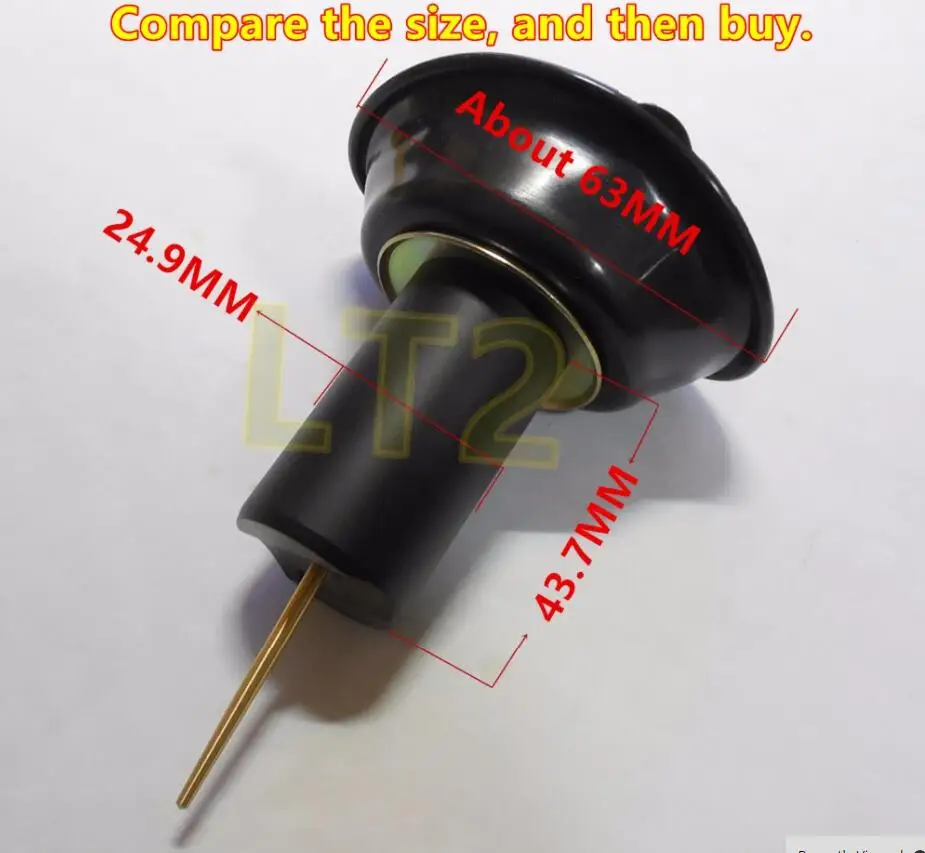 with Jet needle 23.9MM diameter YM Virago XV250 V-twin cylinder motorcycle BDS26 Mikuni Carb plunger diaphragm