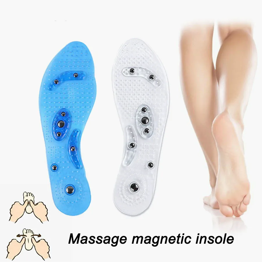 

Magnetic Insoles Pads For Shoes Soles Inserts Acupoint Massage Magnetotherapy Foot Care Arch Support Silicone Gel Insole Pad