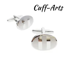 Cufflinks For Mens Oval Stripe Cufflinks Gift For Men Designer Jewelry Luxury Gifts For Men by Cuffarts C20158 yoursfs beijing opera cufflinks blue mask drama enamel designer cufflinks for men holloween