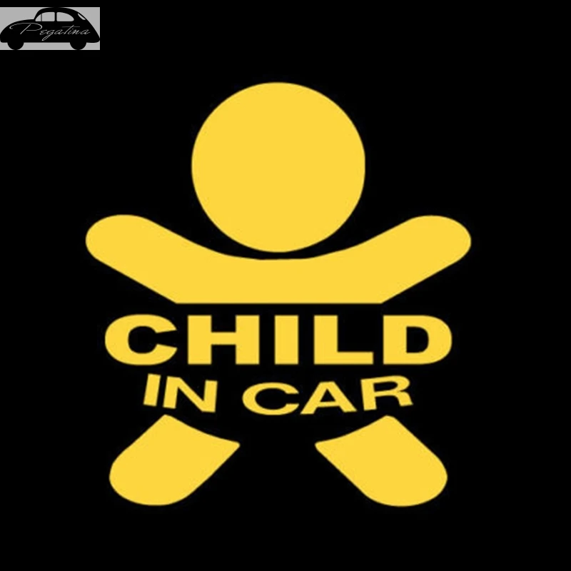 Pegatina Baby In Car Waving Baby on Board Safety Sign Cute Car Decal Vinyl Sticker