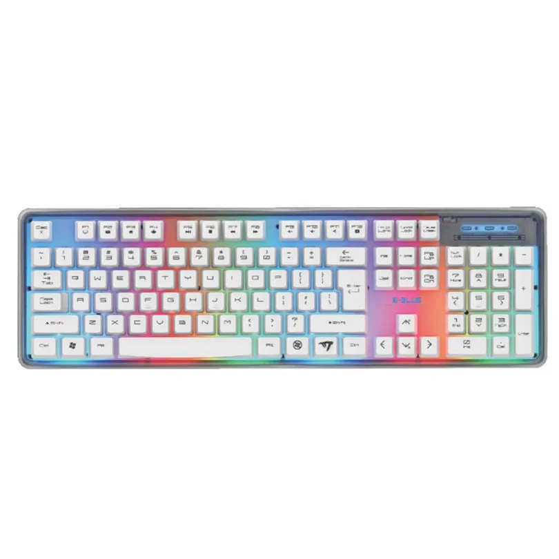 Reliable Waterproof Colorful Backlit Professional Gaming Keyboard with