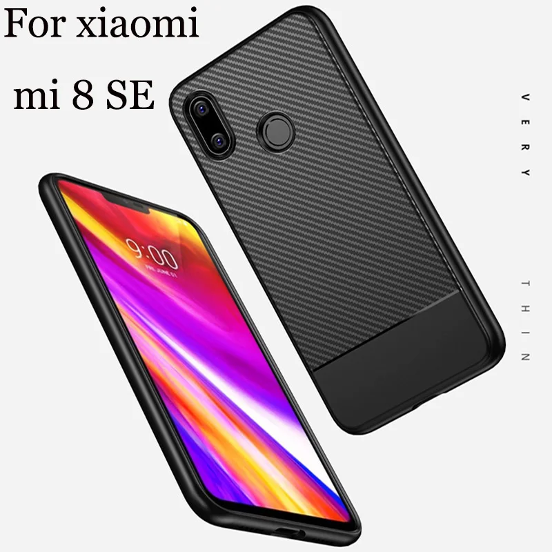 Для xiaomi mi 8 SE чехол для xiaomi mi 8 SE чехол из углеродного волокна TPU мягкая задняя крышка для xiaomi mi 8 SE mi 8SE 8 S E чехлы для телефонов оболочка