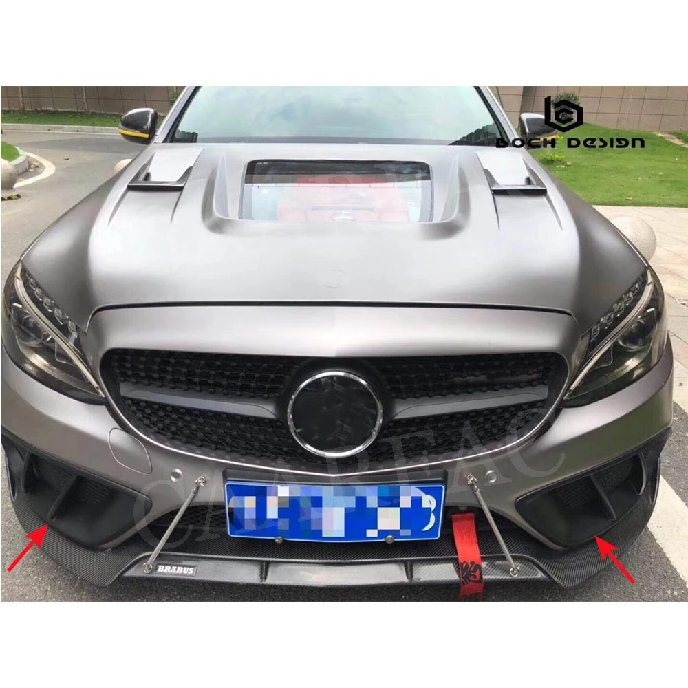 Передний бампер класса C крышка на вентиляционное отверстие отделка для Mercedes Benz