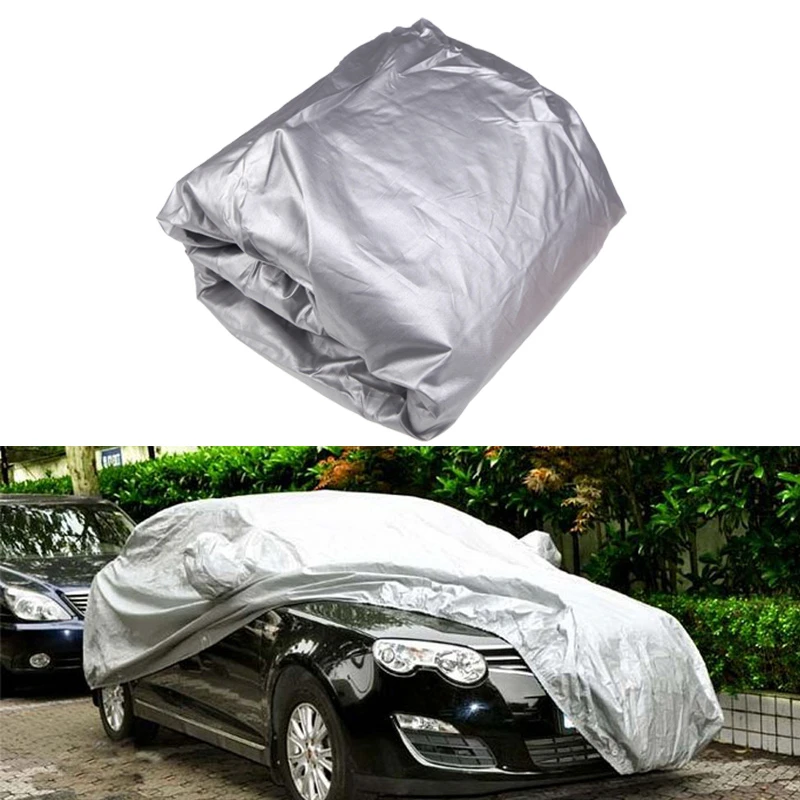 Waterproof Full Car Covers Outdoor Sun Protection Cover for Car Reflector Dust Snow Protective
