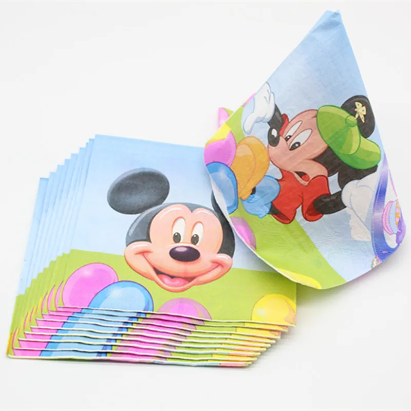 

Mickey theme napkin birthday party disposable tableware cartoon animal theme theme event Mickey Mouse napkin
