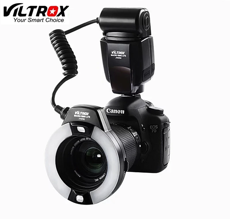 

Viltrox JY-670C Camera Macro Close-Up TTL Ring Flash Speedlite for Canon 750D 650D 600D 550D 60D 700D 70D 7D 5D II III