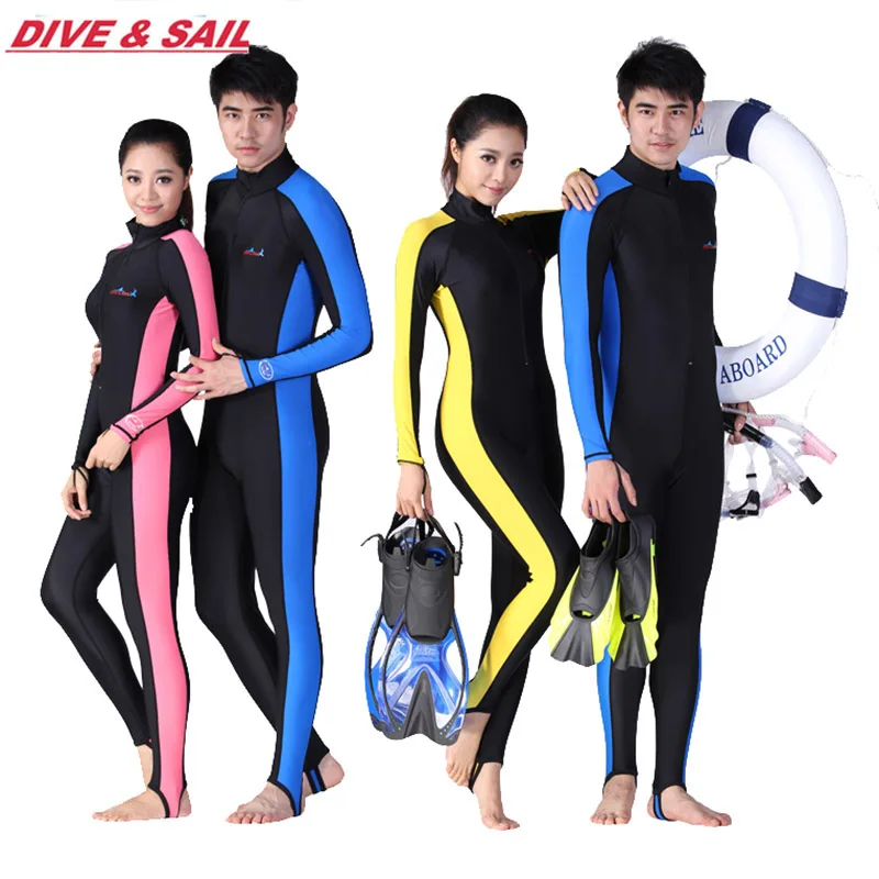 

Man and Woman's Wetsuits Swim Suit Dive Skin Snorkeling Surf Waterski Anti-UV Fullbody With Hood Rash Guard Jellyfish Clothing