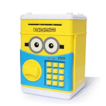 

money box, ATM plastic piggy bank, big birthday gift Creative smart cartoon children's