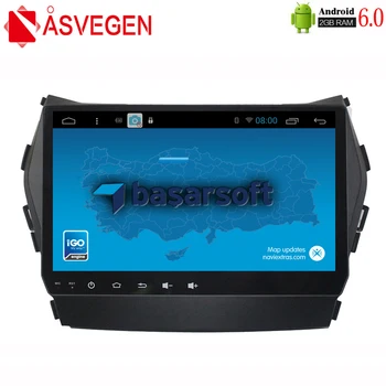 

Asvegen Android 6.0 Quad Core Car GPS Radio DvD Player For Hyundai Santa Fe IX45 2G+32GB Bluetooth Wifi 3G 4G Multimedia Player