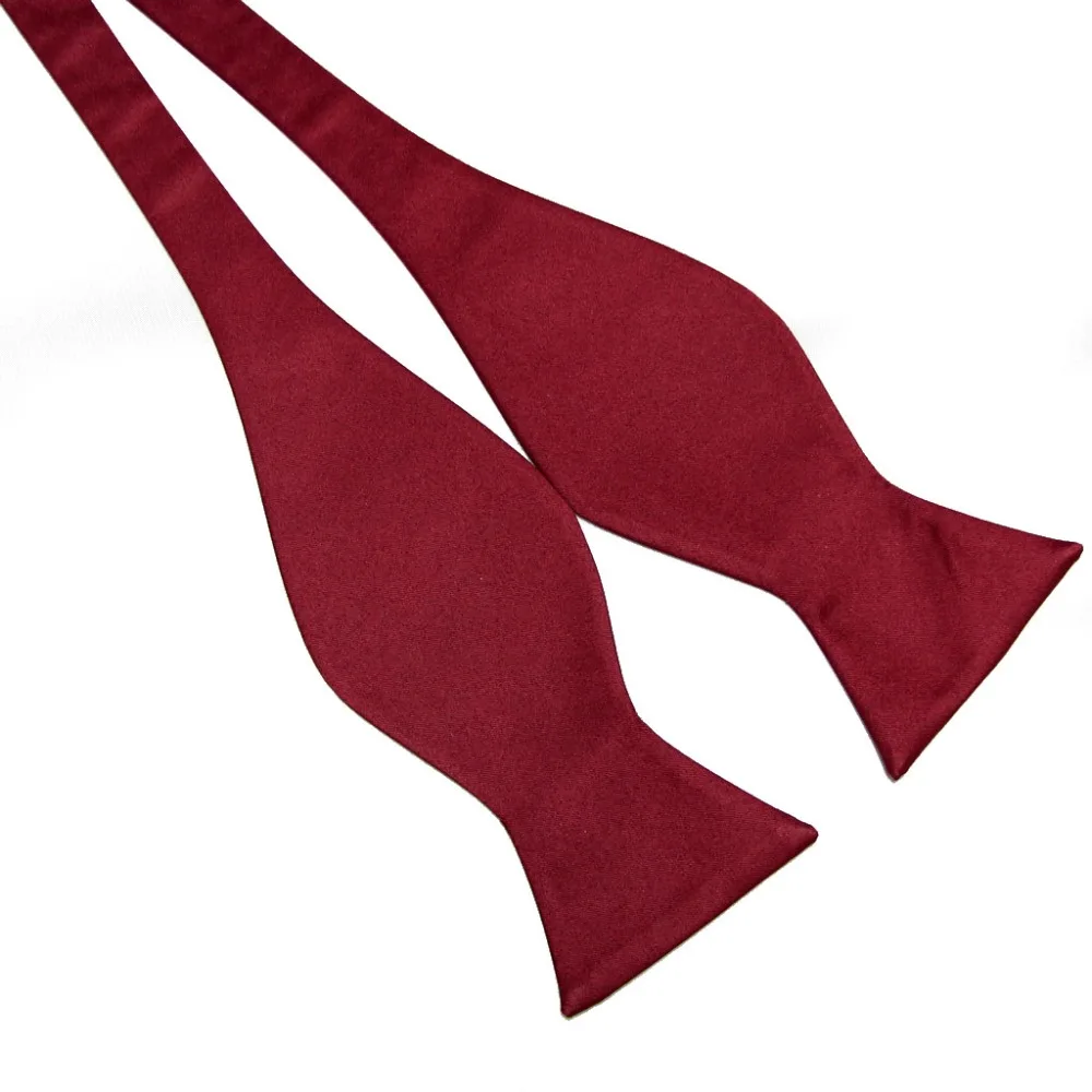 Solid colour bowties Self Tie Men's open bow Ties butterflies necktie neck tie