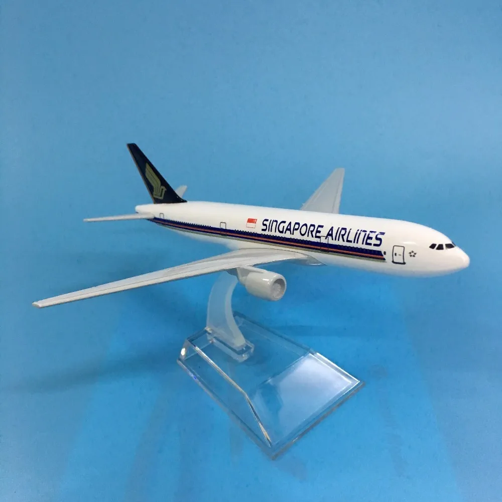 Модель самолета JASON TUTU модель Singapore Airlines Боинг 777 отлитый под давлением 16 см 1:400